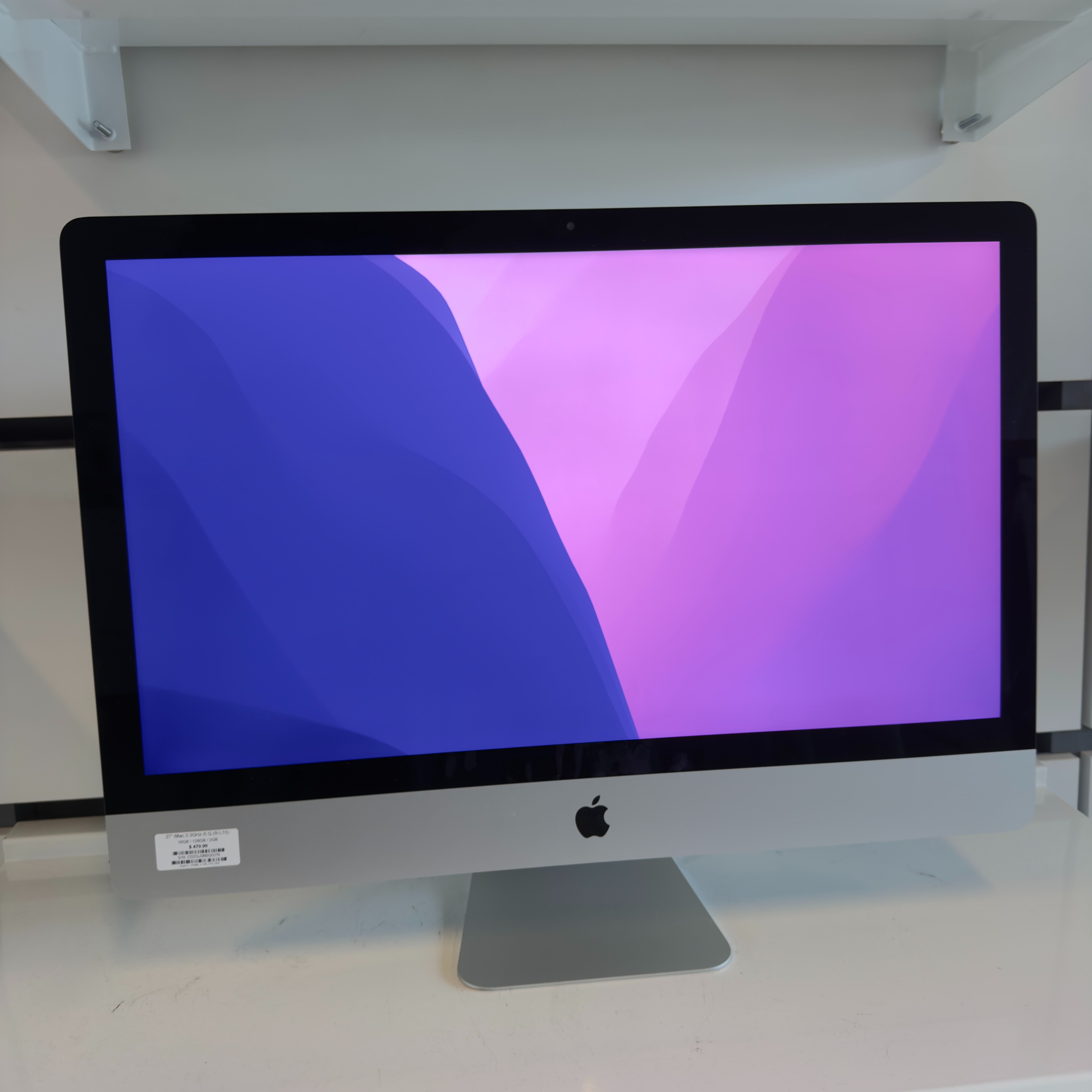 27" iMac 3.3GHz i5 Quad-Core | 16GB / 128GB SSD / 2GB 