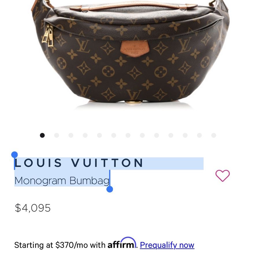 Hard To Find Brand New Louis Vuitton Bumbag for Sale in