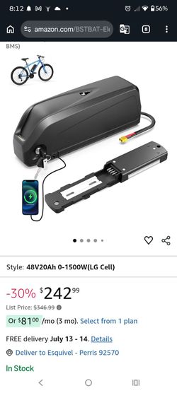 E bike li ion battery