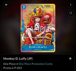 One piece card