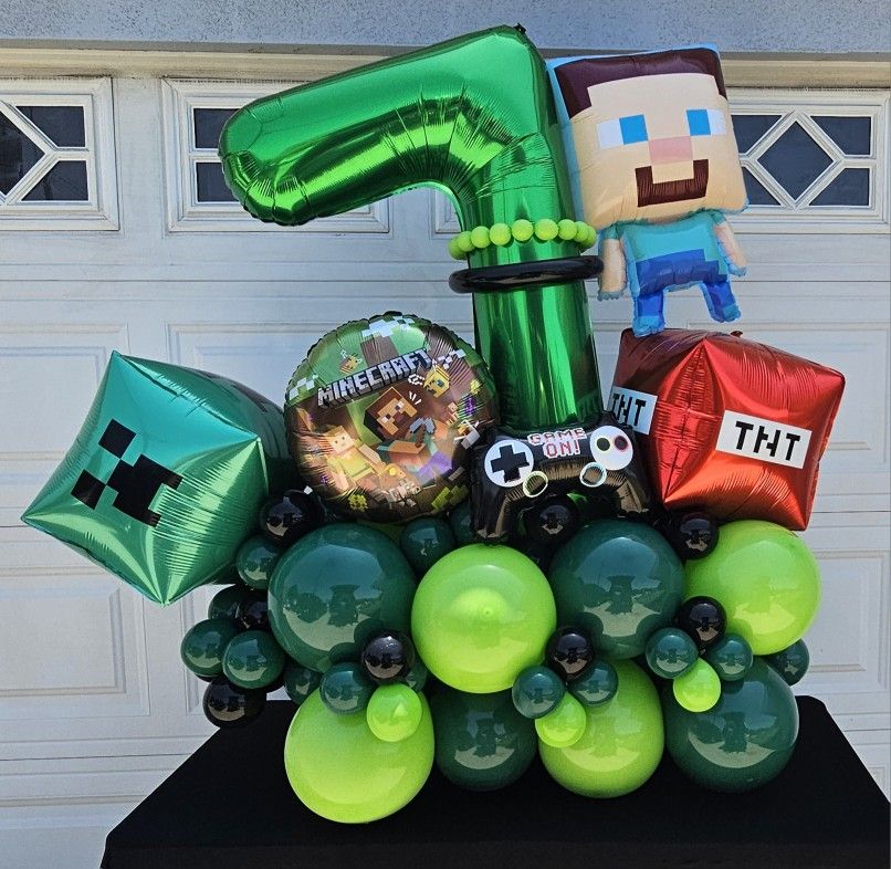 Minecraft Balloon Bouquet