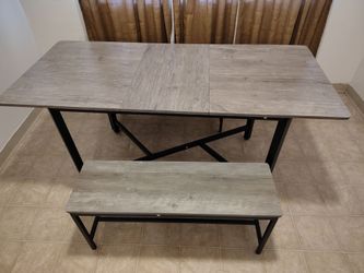 Dining table with benches NEED GONE