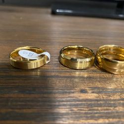 3 Tungsten GOLD PLATED