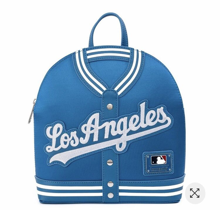 L.A Dodgers Loungefly Chenille Logo Jacket Mini Backpack