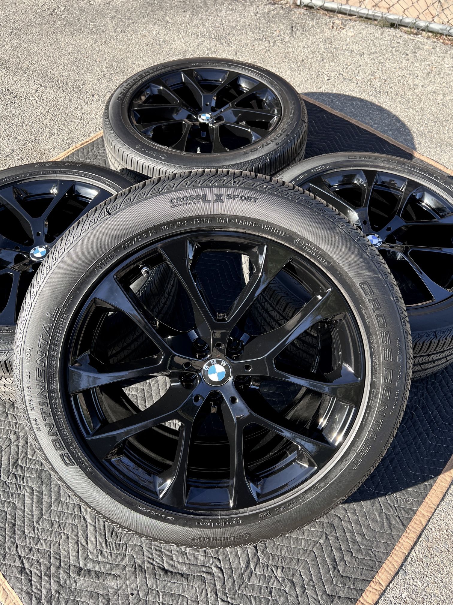 (CASH ONLY) Oem Factory 20” BMW X5 M-Sport Xdrive Style 738M Black Tires Wheels Rims Rines