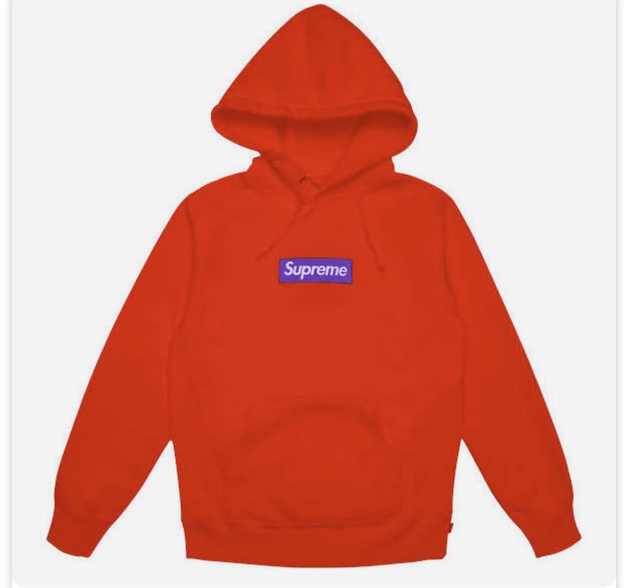 Supreme Red And Purple Box Logo Hoodie xl