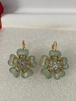 Aretes Gold Filled Piedras Joyería Antigua 