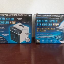2 AC cooling portable units