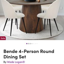 Bende 4 Person Dining Room Table