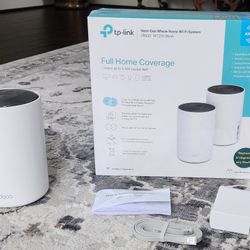 TP-Link Powerful Tri-Band Wi-Fi 6 Mesh Router System
