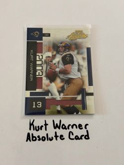 Kurt Warner St.Louis Rams Hall of Fame QB Absolute Card.