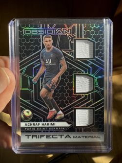 2021-22 Panini Obsidian Trifecta Material /149 Achraf Hakimi #TM-AH Soccer Card 