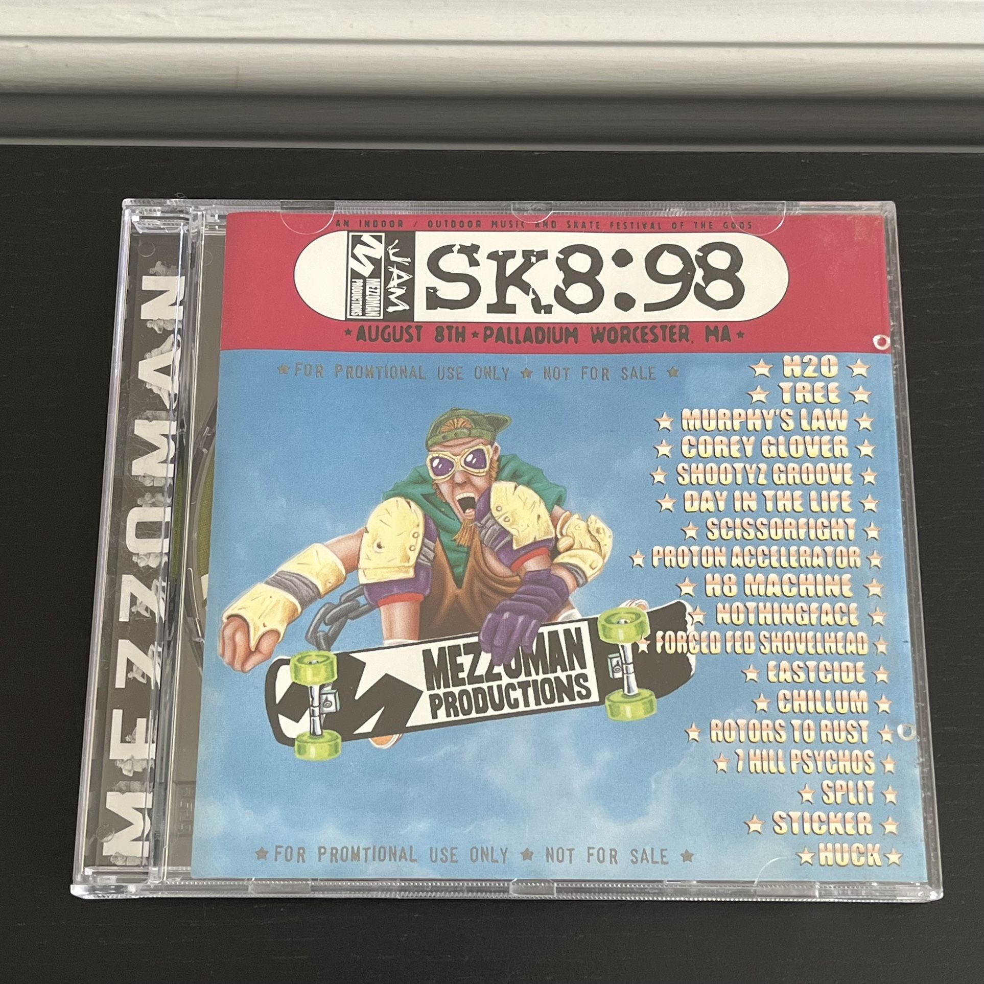 Sk8:98 Promotional CD Mezzoman Productions Compilation 1998 Palladium Worcester