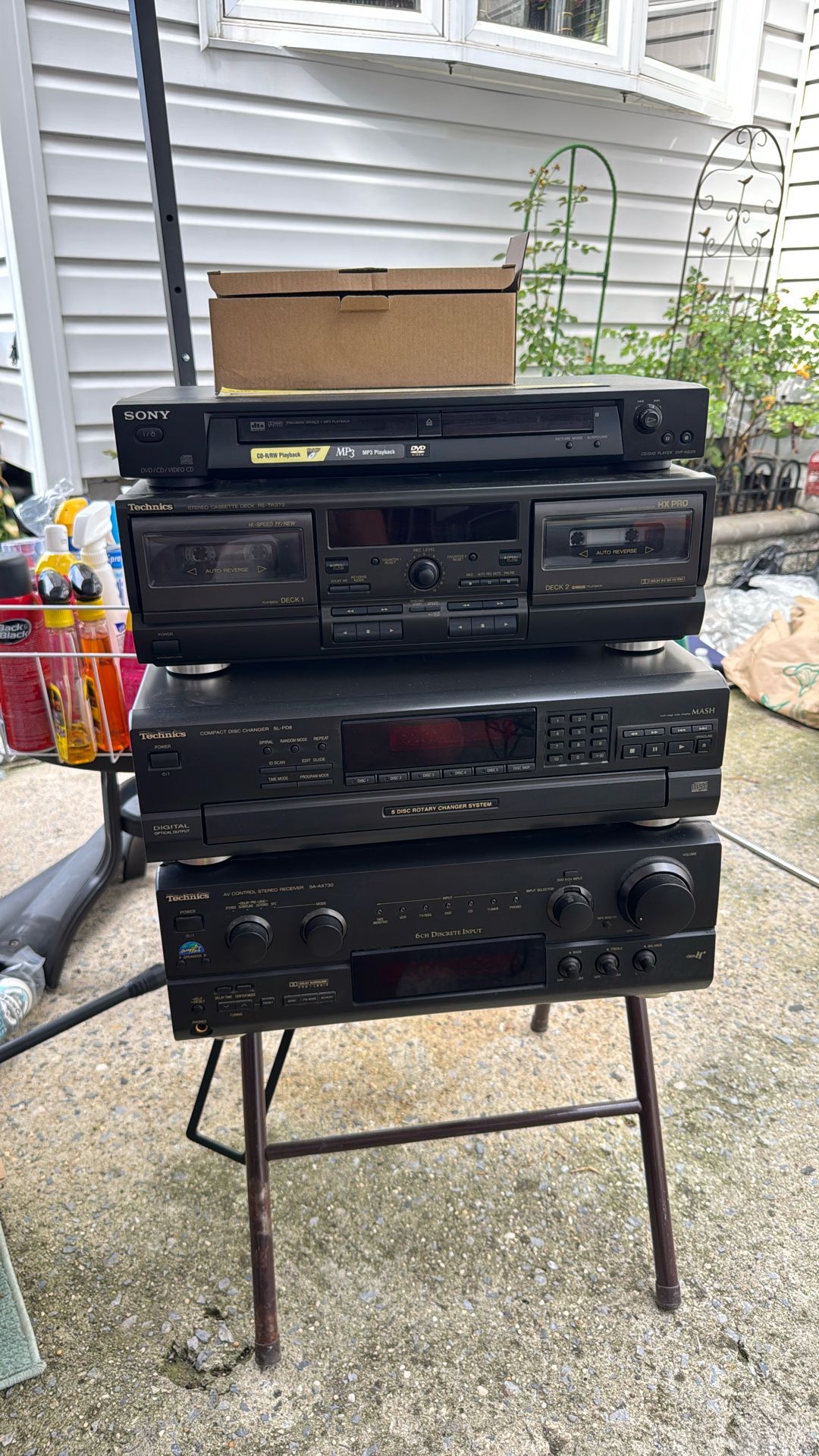 Technics Cassette Cd And Stereo System With DVD Player