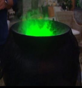 Hay & Harvest Misting Fog Halloween Witches Cauldron