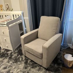 Landry nursery glider swivel rocker chair top
