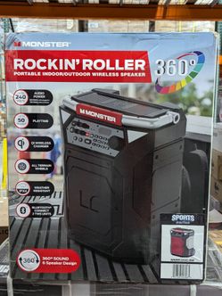 Monster Rockin’ Roller 360 Bluetooth Speaker MNRR360CRW - 240W 100hr Battery