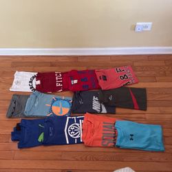 Youth Large and adult Small T Shirts And Shorts