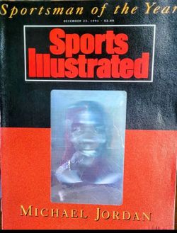 Vintage 1991 SPORTS ILLUSTRATED MICHAEL JORDAN Hologram Magazine