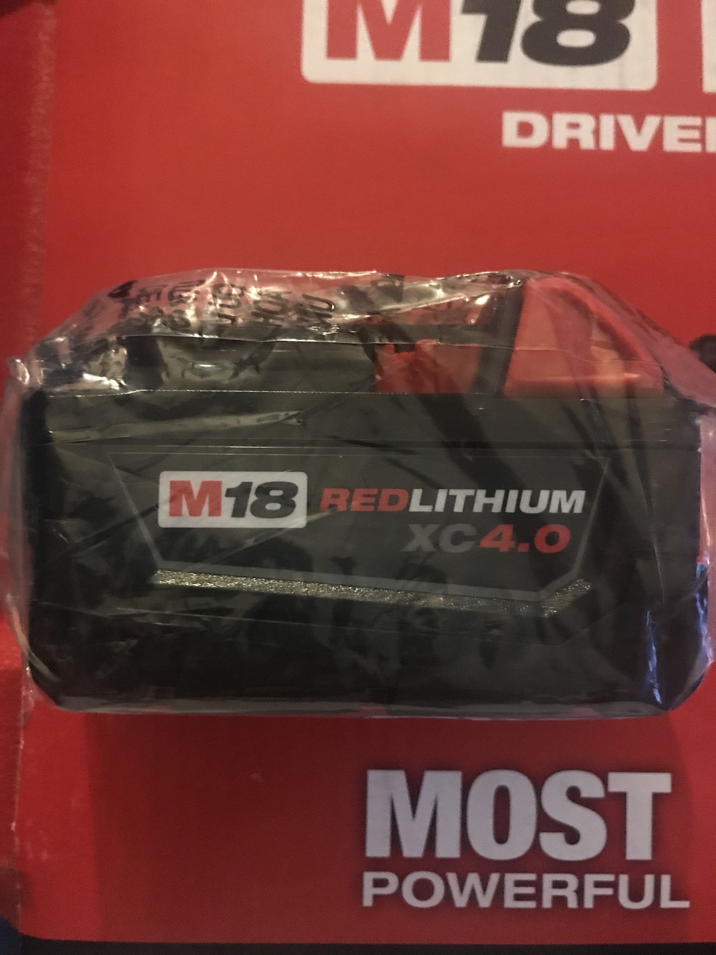 Brand New Milwaukee M18 Battery Xc 4.0