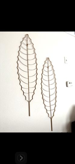 Gold Feather Wall Decor Set