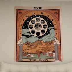 Moon Tarot Wall Tapestry 