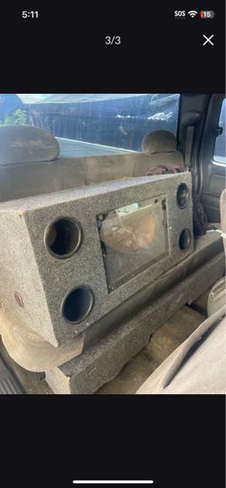 Subwoofer box for two 12s $80