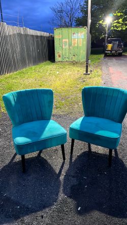 Light green chairs