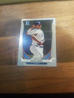 2014 Bowman chrome Julio Urias Rookie card Dodgers 