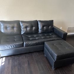 Black Leather Couch