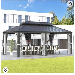 New In Box, 12' x 20' Permanent Hardtop Gazebo(see Description)