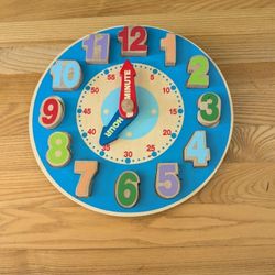 Melissa And Doug My First Learning Clock Puzzle