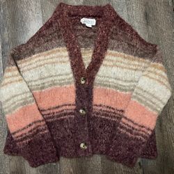 Velvet Graham & Spencer Lara Alpaca Wool Blend Button Front Cardigan size Small