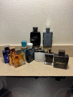 15 each. Men’s colognes