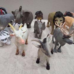 🦁 Farm & Wild Animal Figure Lot – $6