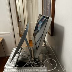 TWO APPLE DESKTOPS ALL IN ONE NOT A LAPTOP