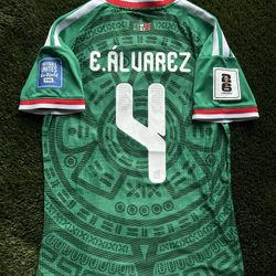 Mexico Home Jersey 2026 World Cup – E. Alvarez #4 (Medium)