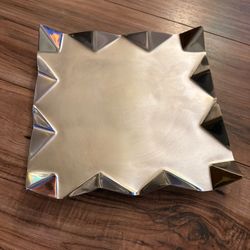 Arttd'inox Criss Cross Chromed Stainless Steel Platter