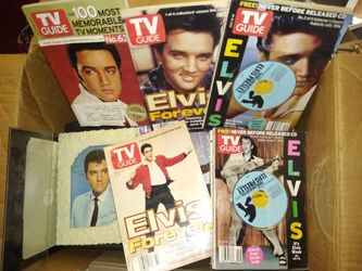 Vintage Elvis Presley TV guides