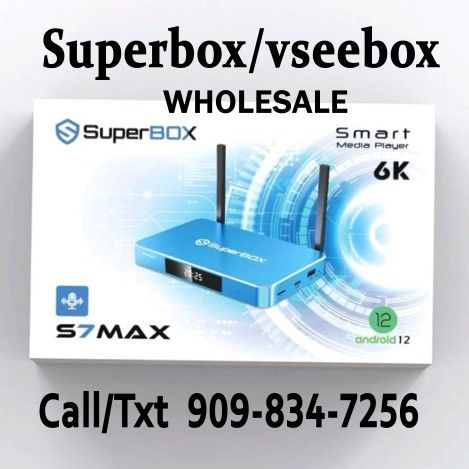 SUPERBOX S7 Max SMART TV BOX new Model 2025 Wholesale reseller S7 super box