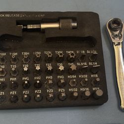 Sunex Tools Mini Ratchet, And Bit Set 