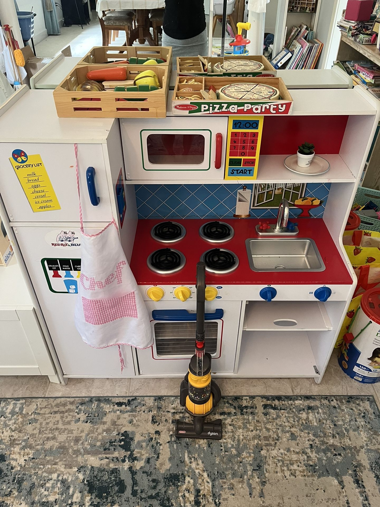 Kids Play Kitchen With Play Food And Dyson