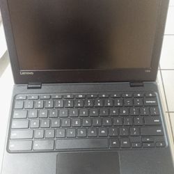 Restored Lenovo Chromebook 100e 11.6" Celeron N3350 1.1GHz 4GB RAM 64GB SSD - Black (Refurbished)