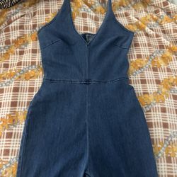 Denim Romper