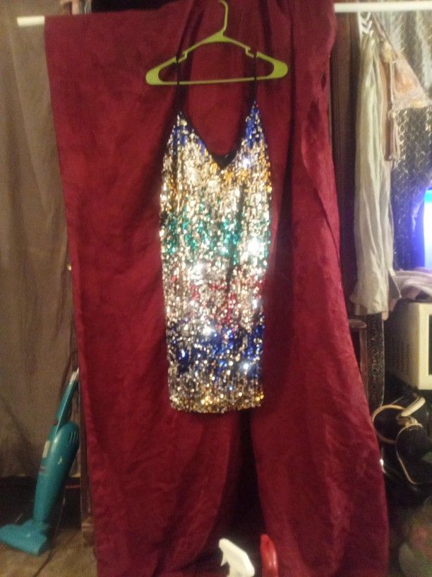 Shein Sexy Sequin Stretch Mini Dress