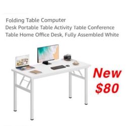 New  White Folding Table $80 Pick Up East Palmdale 