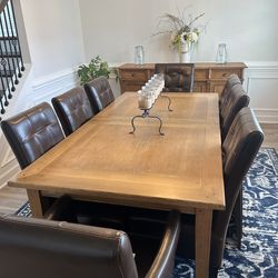 Dining table and buffet