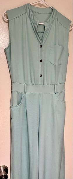 Mint Green Sleeveless Jumpsuit