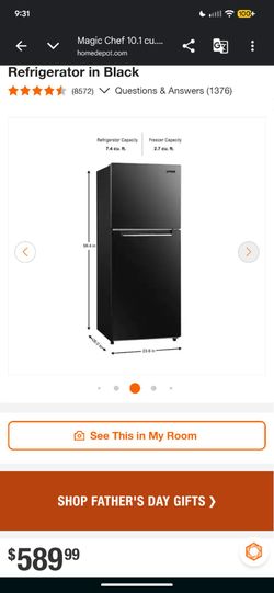 10.1 cubic foot Magic Chey Refrigerator