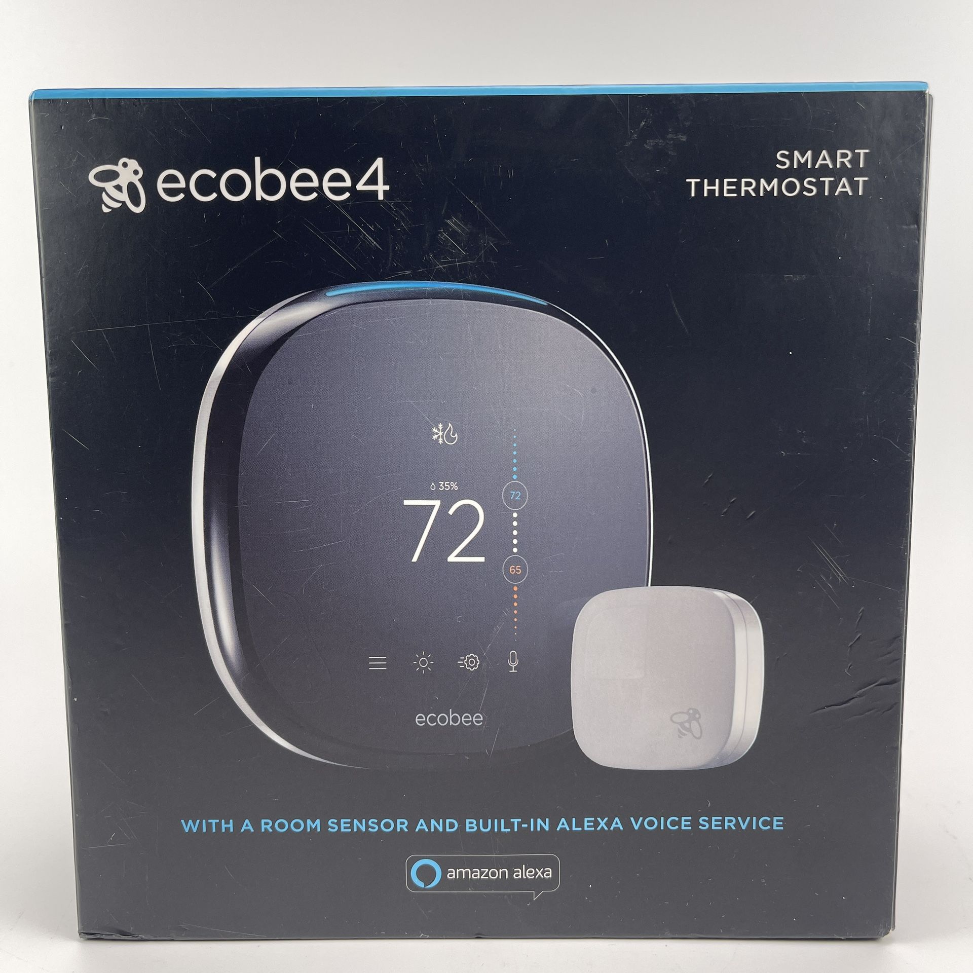 Ecobee4 Smart Thermostat with Room Sensor and Built-In Alexa Voice Service